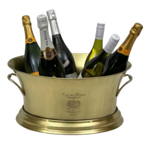 Antique Brass Wine Cooler