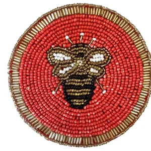 Beaded Bumble Bee Coaster