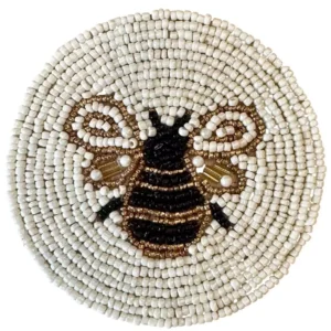 Beaded Bumble Bee Coaster
