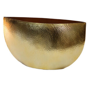 Brass sparkle oval vase